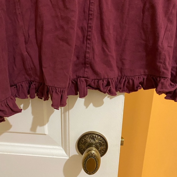 Anthropologie Eri + Ali Ruffle Hem Swing Top - Picture 5 of 5